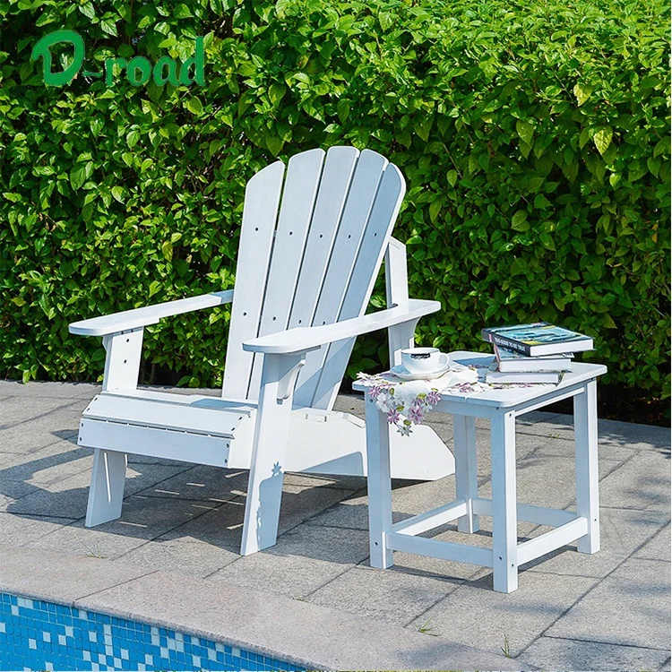 Factory Wholesale garden leisure white Wooden adirondack chair, View