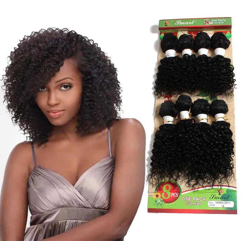 Cheap Ombre Brown Kinky Curly Human Hair Bundles 8pcs Pack
