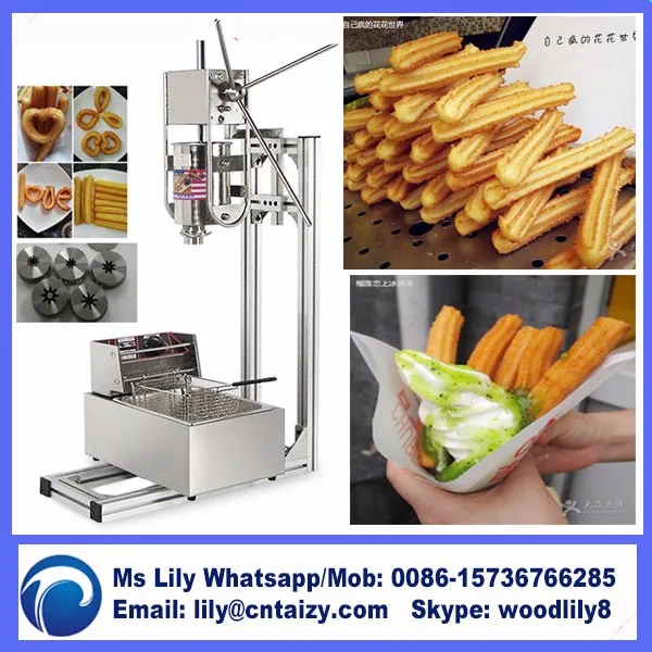 Stainless Steel Churros Display Warmer Automatic Manual Churro Machine ...