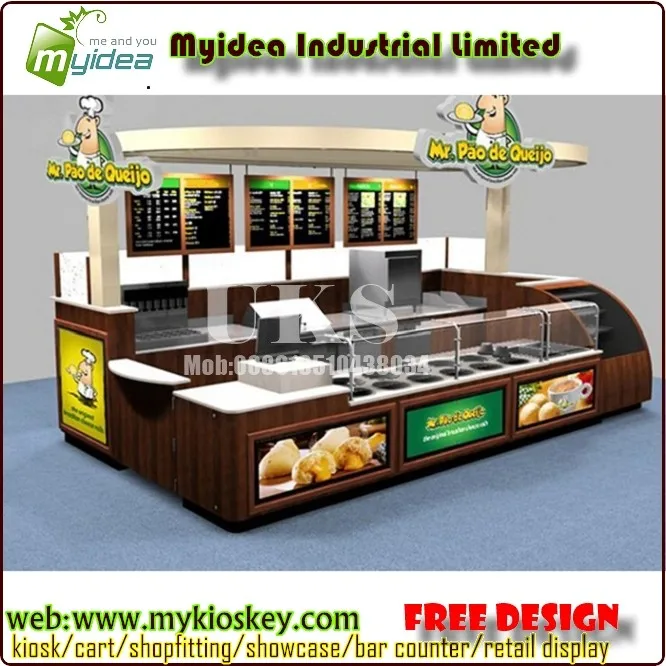 Mall Fast Food Kiosk Stand Design And Juice Bar Food Counter For Sale ...