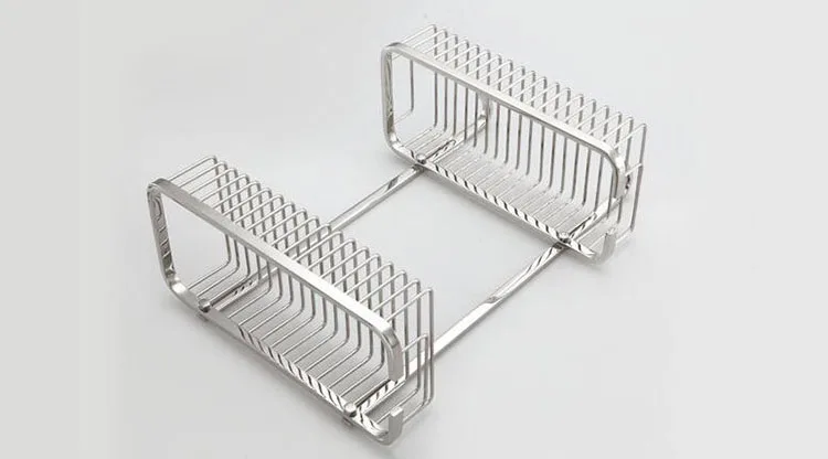 2- Tier Bath Rack Shelf Hanging Stainless Steel Shower Caddy