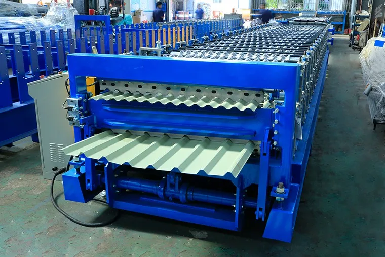 Double Layer Roofing Sheet Roll Forming Machine Roll Former China ...