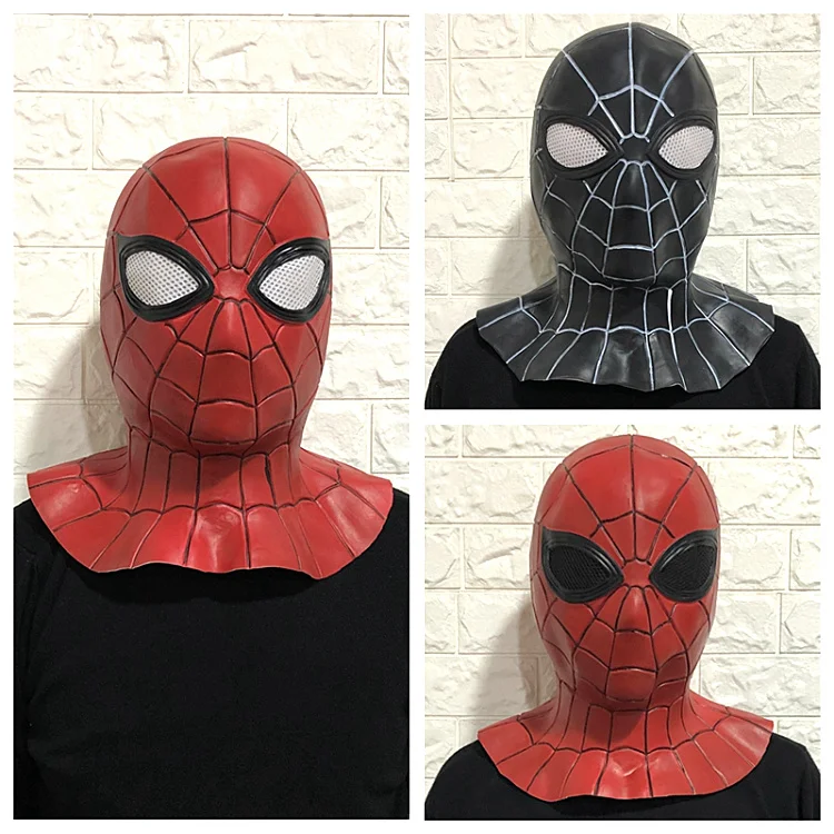 High Quality Realistic Halloween Movie Role Superhero Spiderman Latex ...