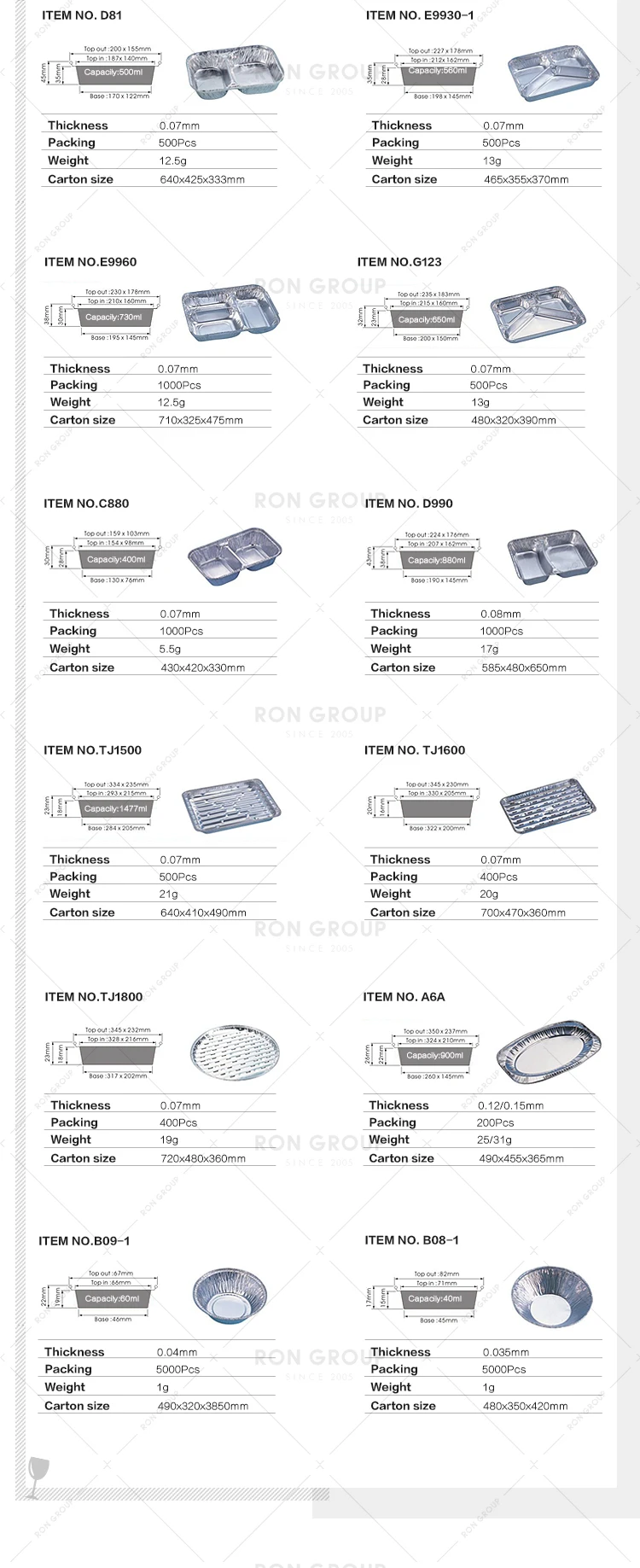 Factory Direct Party Restaurant Food Grade Disposable Takeaway Round Pizza Container Tray Baking Box Aluminum Foil Pans with Lid