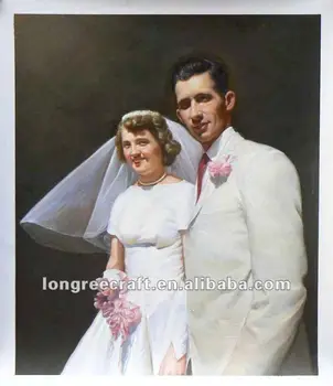 Wedding Portraits Oil Painting On Canvas Wedding Portraits Oil Painting On Canvas