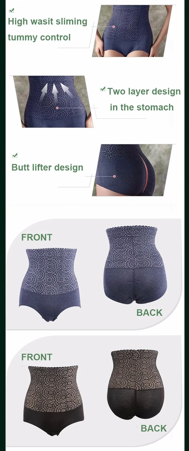 Wholesale Women Slimming Tummy Control Underwear Brief High Waist ...