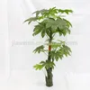 cheap model artificial big fatsia trees plastic trunk