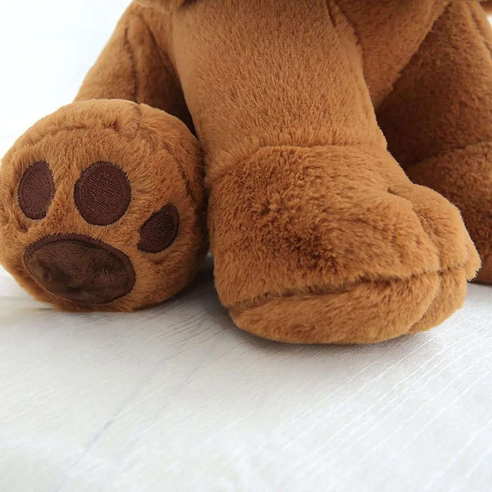 brown dog plush toy