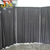 Mobile cheap backdrop stand curved pipe and drape for wedding