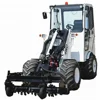 earth moving machinery minibagger loader with soil rake