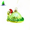 Custom New Year Home Gifts Festival Party Hanging Shiny Glass Hat Tortoise Christmas Decoration