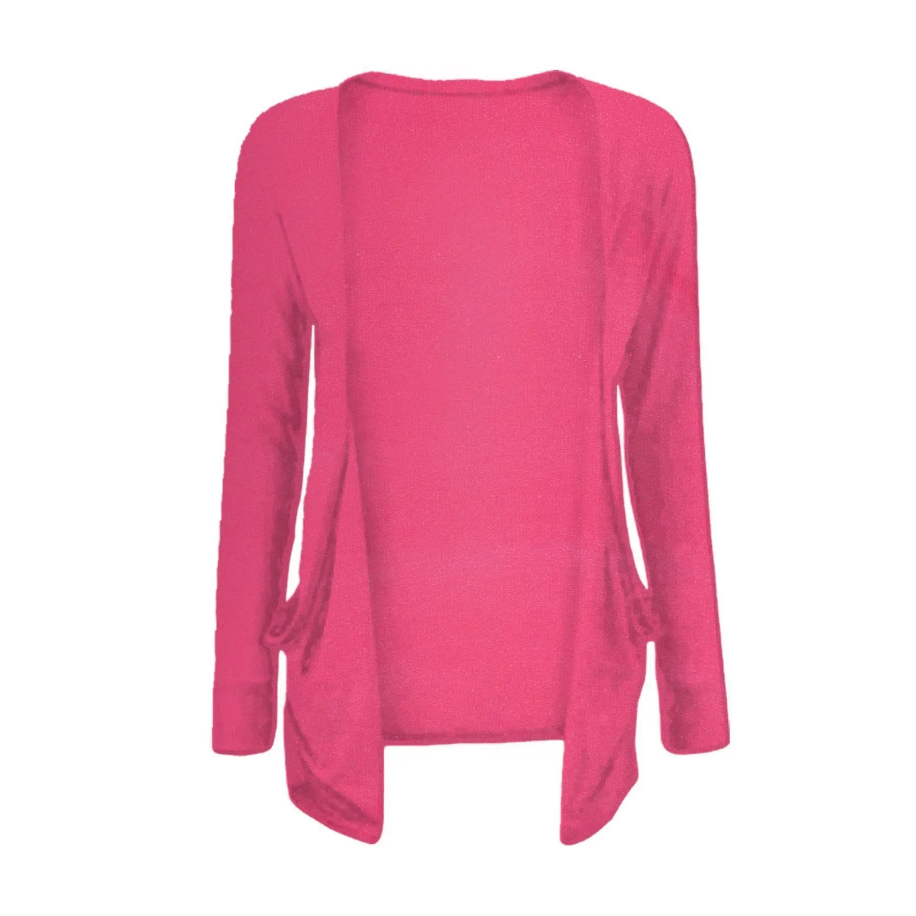 GirlsWalk Kids Girls Long Sleeves Plain Boyfriend Cardigan Top