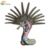 Fashion snake design biker embroidery sequin patch
