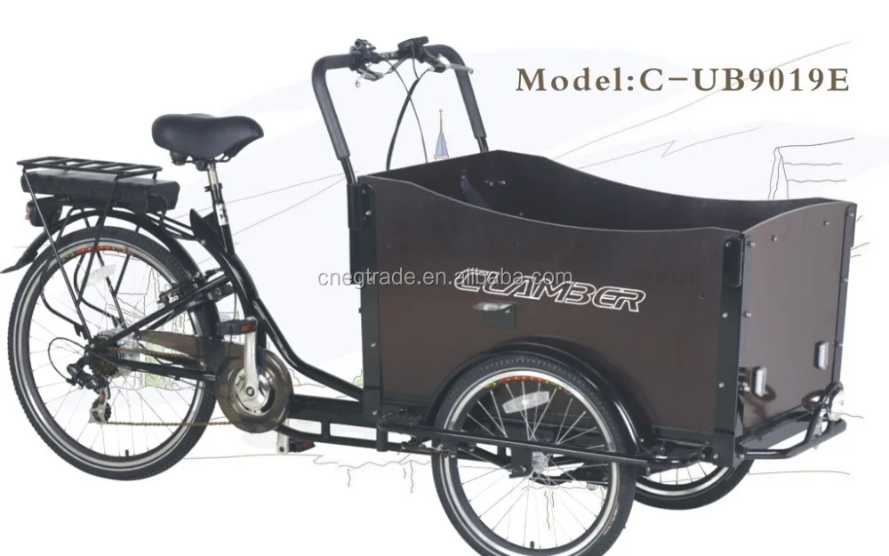 3 wheel electric cargo bike