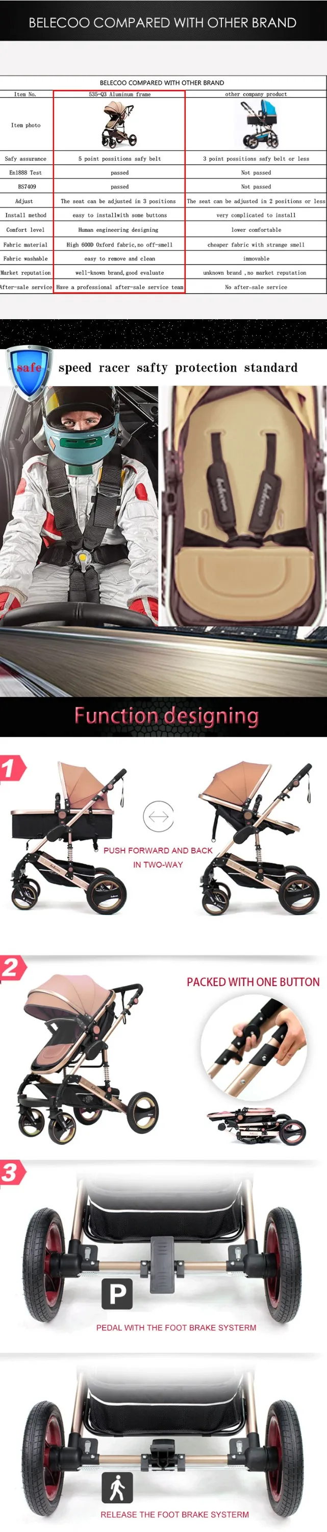 belecoo q3 baby stroller