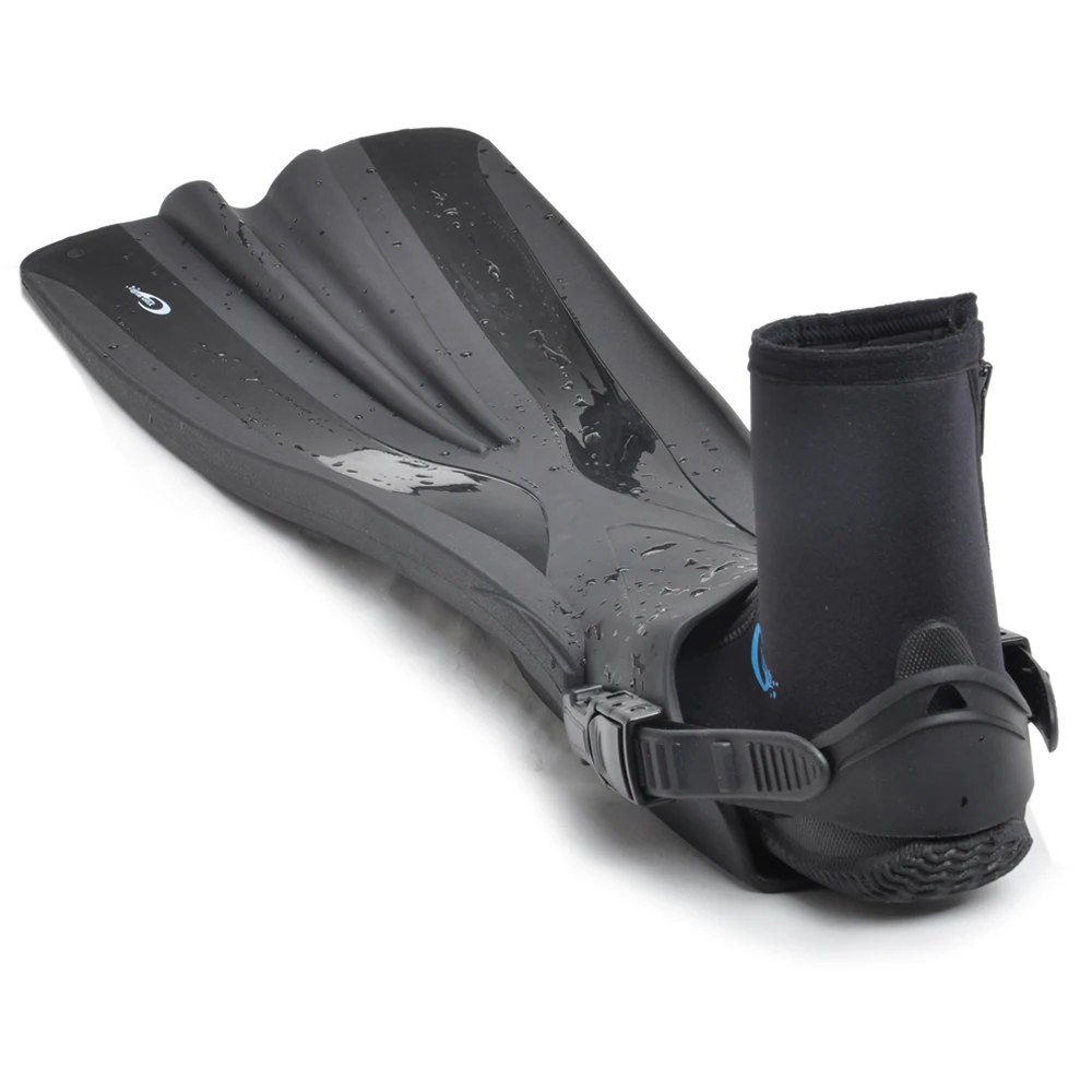 Professional Open Heel Adjustable Snorkelling Diving Fins Flippers For