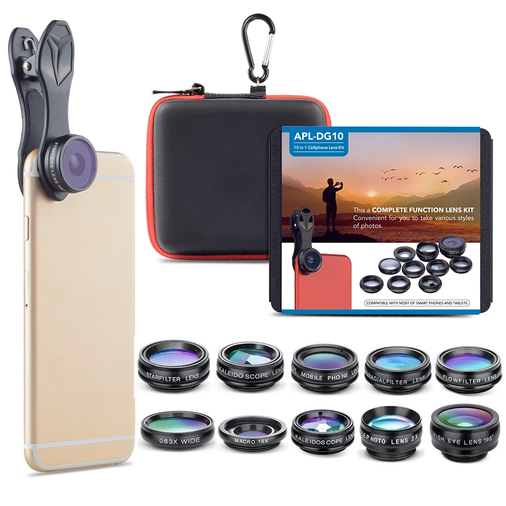 apexel 10 in 1 mobile phone lens