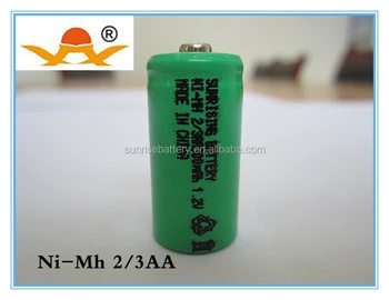 Rechargeable Ni-mh 2/3aa 1.2v 300mah Battery - Buy