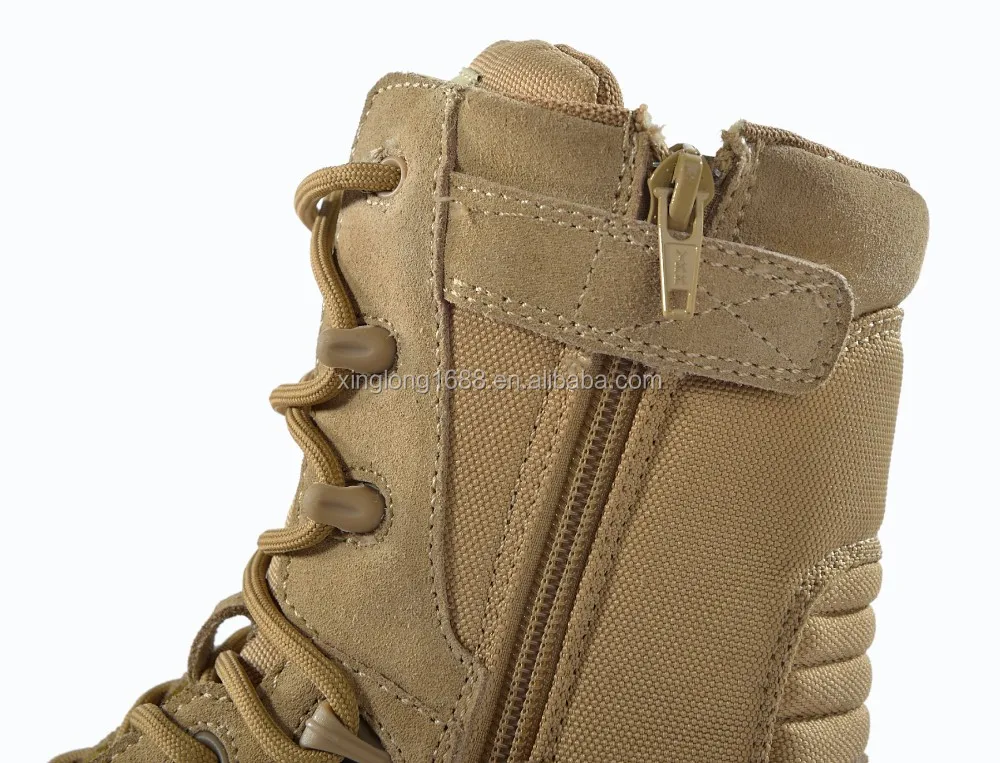 2017 Latest Men Shoes Comfortable Leather Khaki Color Safety Tactical ...
