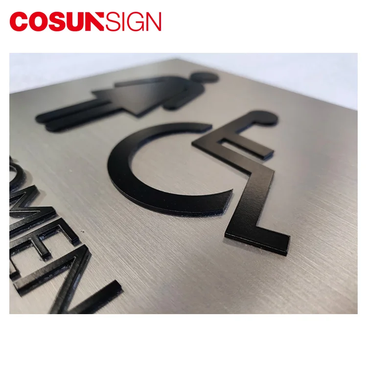 Cosun Custom Metal Door Signs Stainless Steel Door Signages - Buy ...