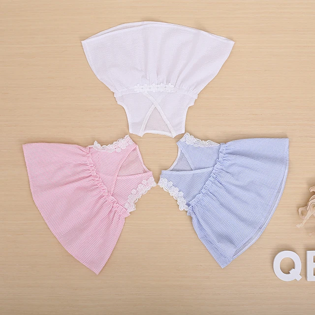 
little girl summer simple style pretty cotton princess lace pinstriped dresses 