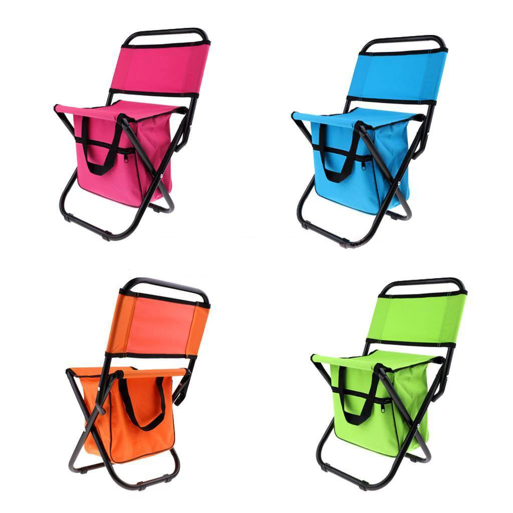 Folding Portable Backpack Fishing Cooler Bag Beach Chair For Camping