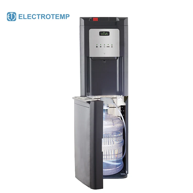 Bottom Loading Bottle Water Cooler,Hot Water Sanitizing,Home Black Electric Stand Plastic Oem