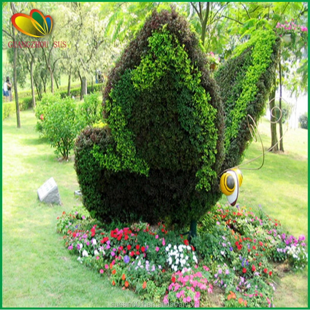 Customized Artificial Topiary Plastic Sculpture Garden Decor Artificial