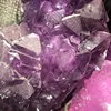 Purple crystal cluster man made amethyst geodes for decotation