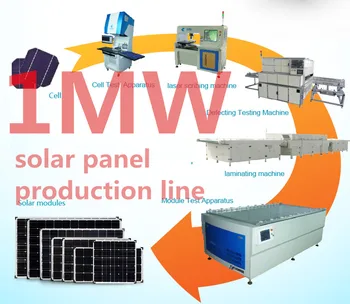 Pv Module Manufacturing Plant 1mw Solar Panel Production 