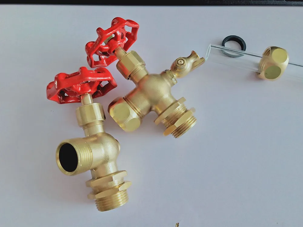 High Pressure Sight Gauge Glass Tubular Level Gauge Valve Brass Level