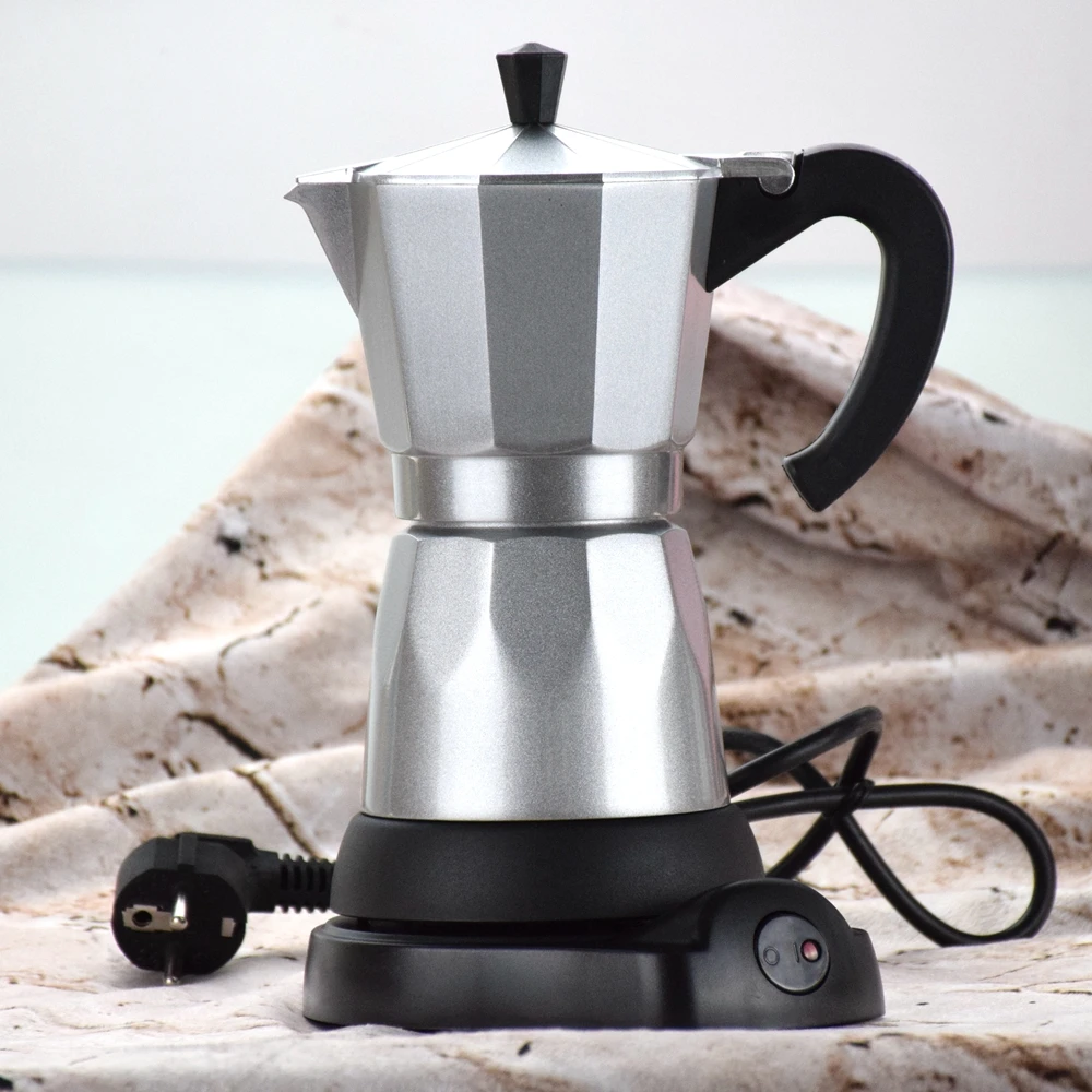Electric Heating Mocha Pot Fullyautomatic Aluminum Coffee Machine