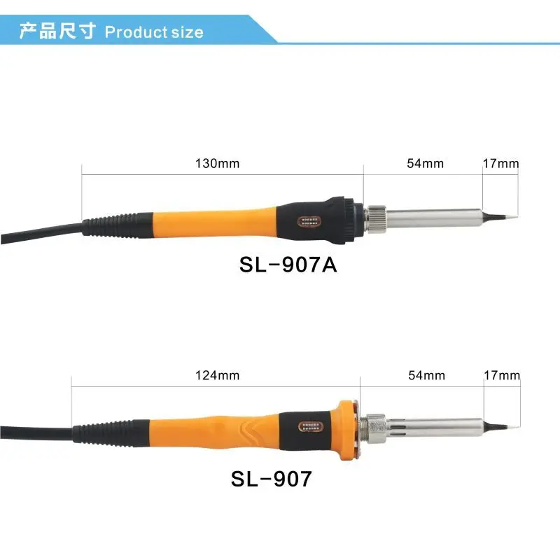 Professional Ceramic Heating Core Anti Slip Silicone Sleeve 907 Tin Soldering Irons For Sale