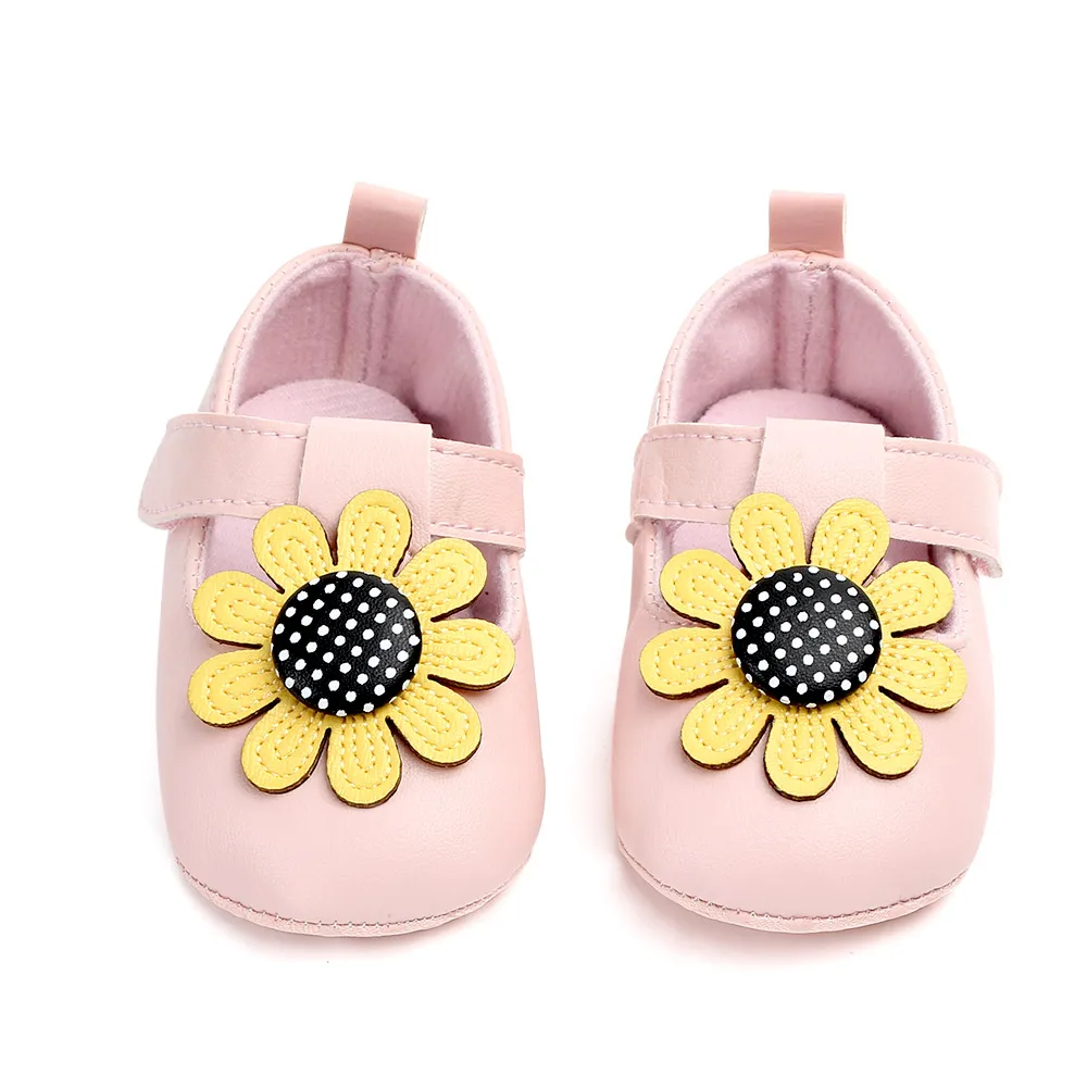 sunflower baby shoes