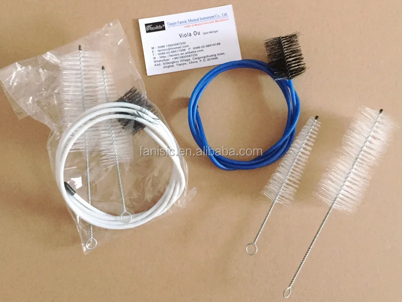 Brasswind Instrument Trumpet Trombone Tuba Horn Cleaning Set Tool Brush