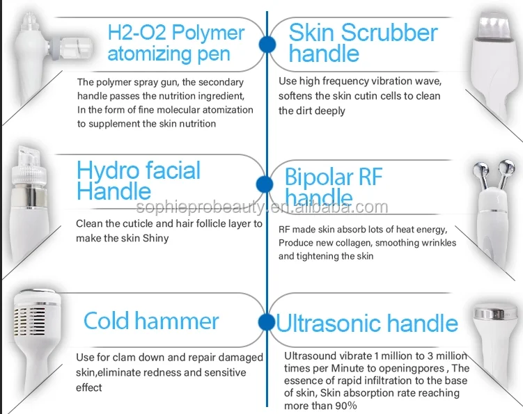 portable 6 in1 frozen skin h2o2 aqua skin peel oxygen facial machine portable