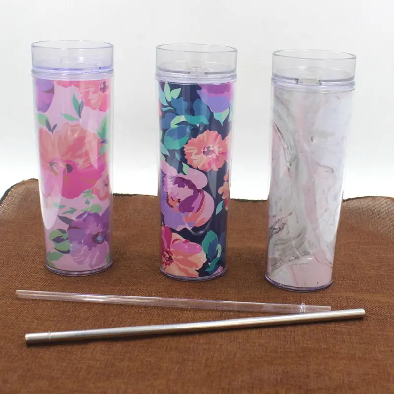 Best Selling Products Custom Double Wall 16oz Plastic Water Bottles