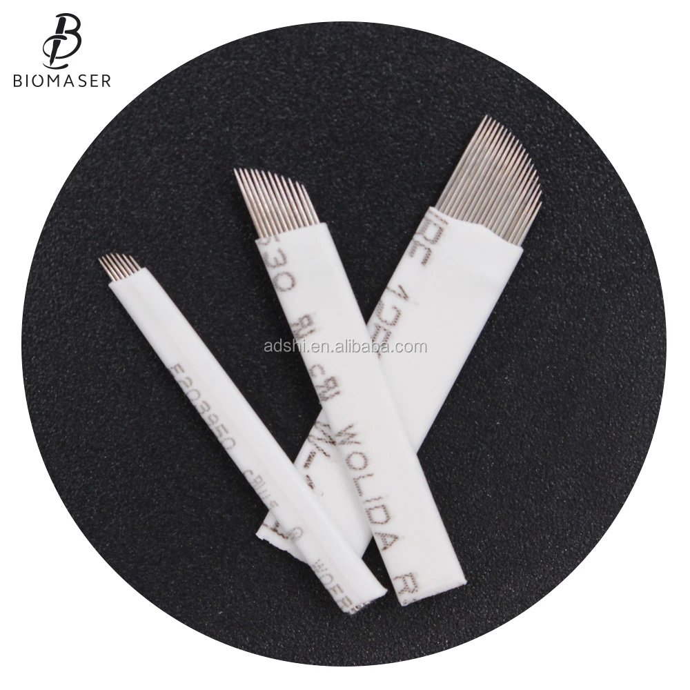 Sterilized By Gamma Rays Microblading Blade 0.18mm Diameter Flexible