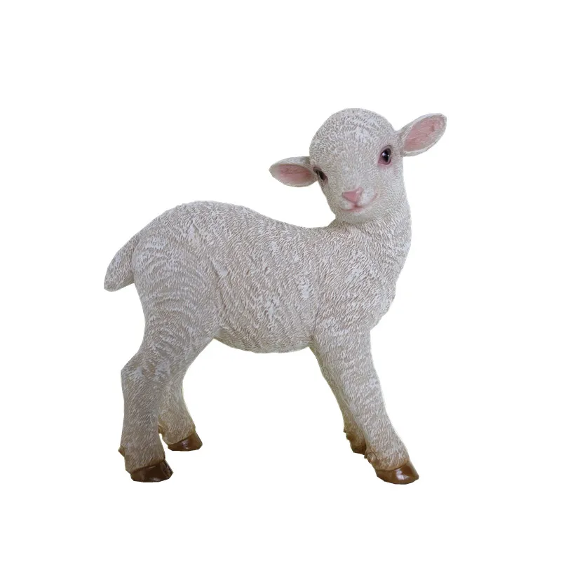 Resin Sheep Outdoor Animal Statues For Sale Home Decoration Figurine