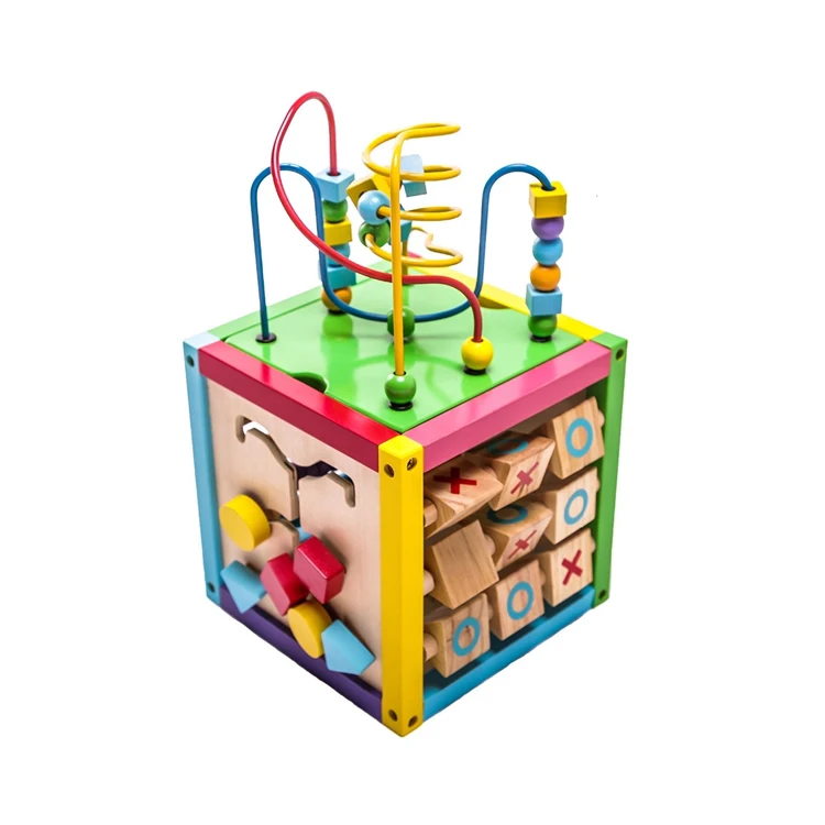 Wooden Bead Maze Activity Cube Educational Toy Buy Activity Cube