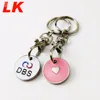 No Minimum Cheap Custom Mechanic Shopping Cart Coin Keychain For Sale