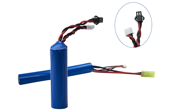 Rechargeable 2s1p 18650 lithium ion battery 7.4v 1500mah for lighting devies