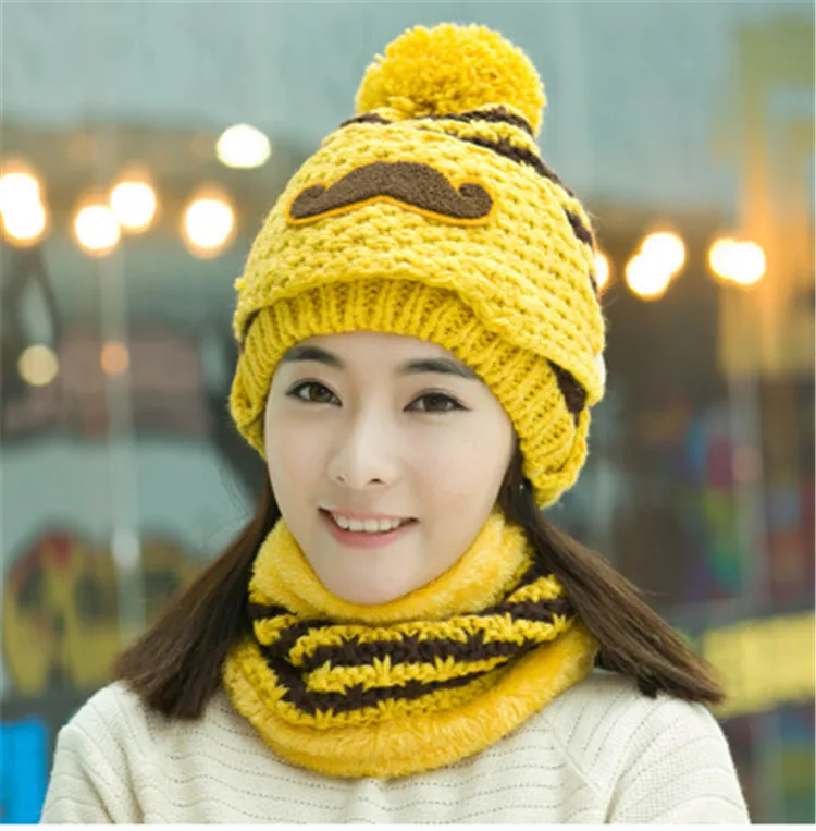 Kungber 2019 Upgrade Winter Beanie Hat Scarf Set Thick Slouchy Knit Hat Unisex Thermal Wolly Cap for Women and Men