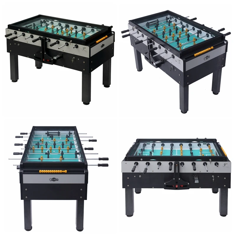 Top Quality Commercial Foosball Table Hot Sale 55 Inches Glass Cover