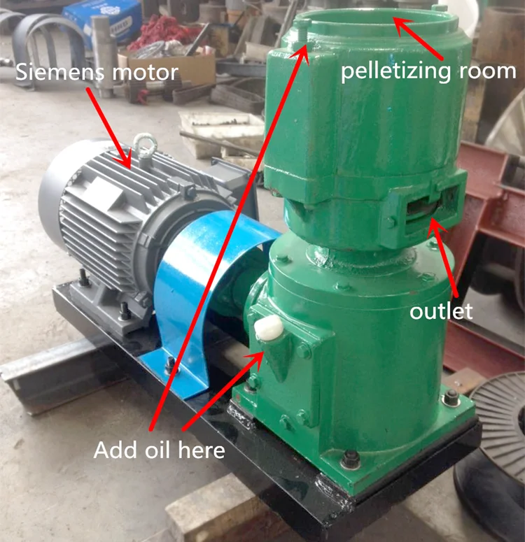 Home Using Animal Feeding Small Flat Die Pellet Mill