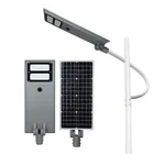 ALLTOP の高輝度統合アルミ ip65 屋外 40 ワット 60 ワット 100 ワットオールインワンソーラー led 街路灯