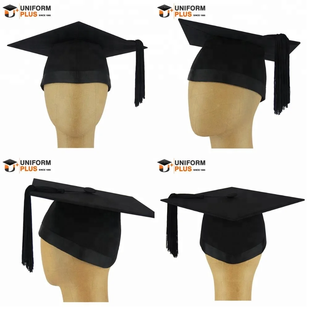 Wholesale Customized Uk University Black Bachelor Master Graduation Hat