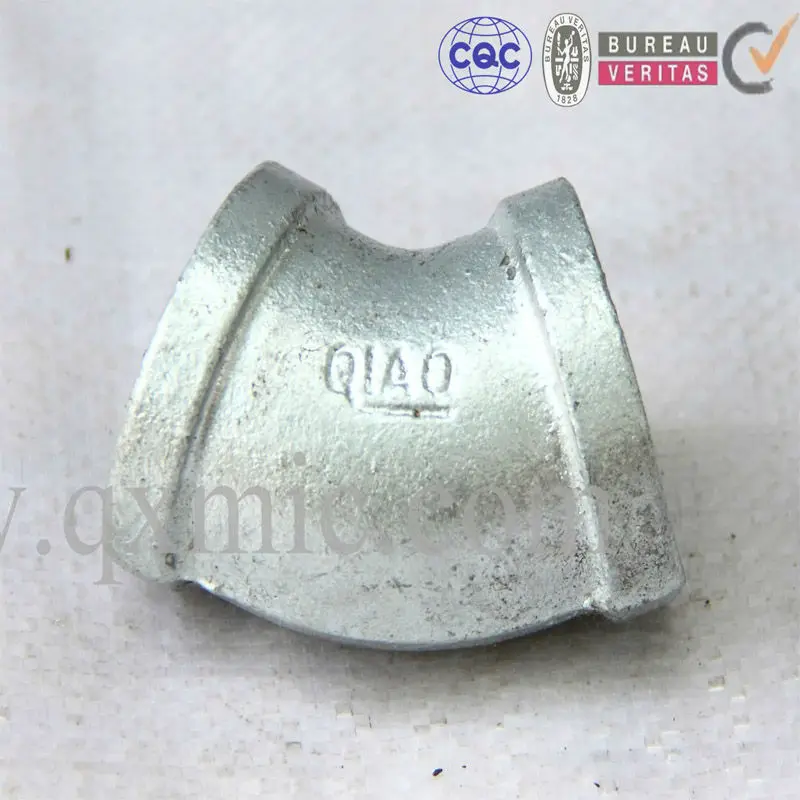 Hierro Galvanizado maleable 45 grados codo hembra x hembra