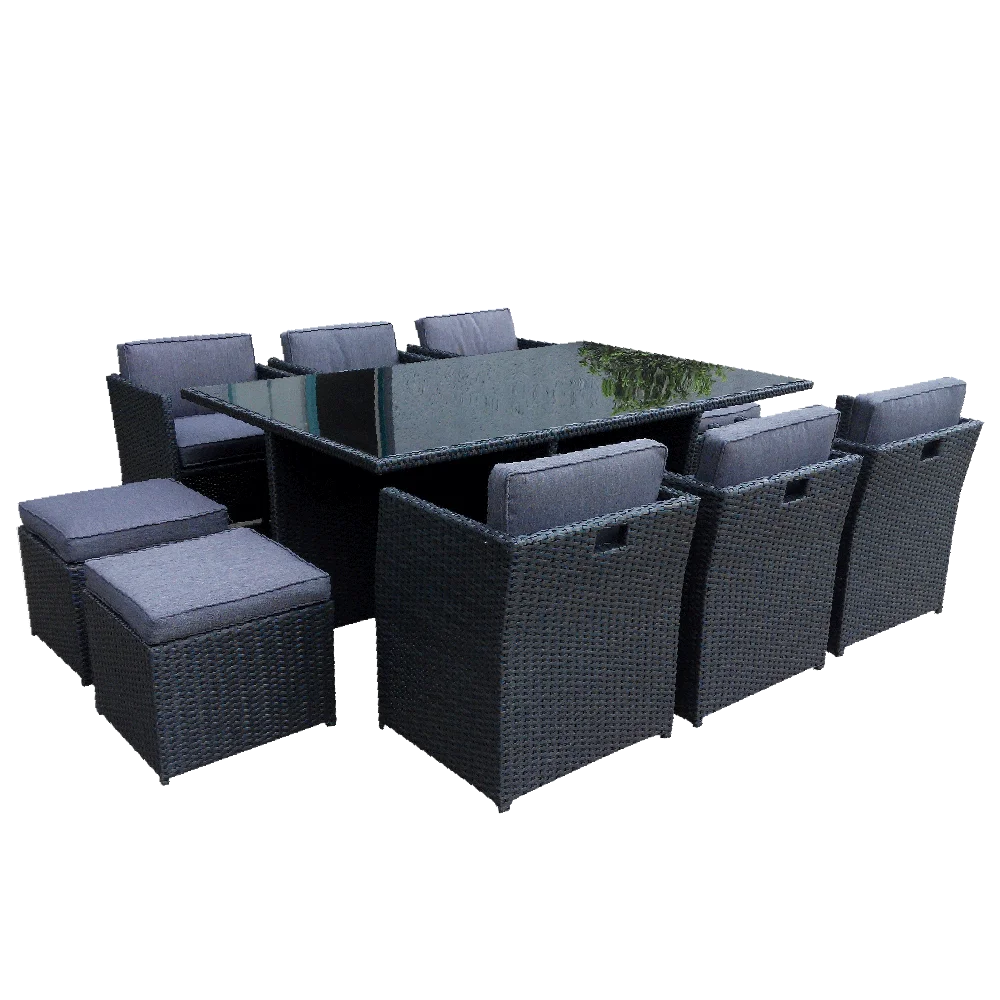 All Weather 10 People Seater Dining Table And Chair Outdoor Patio Poly Rattan Cube Garden Furniture Buy Rattan Cube Garden Furniture Poly Rattan Cube Furniture Patio Furniture Product On Alibaba Com