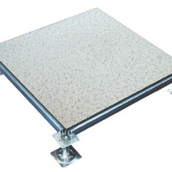 Anti Static Steel Raised Access Floor With Hpl Pvc Finish Tile For